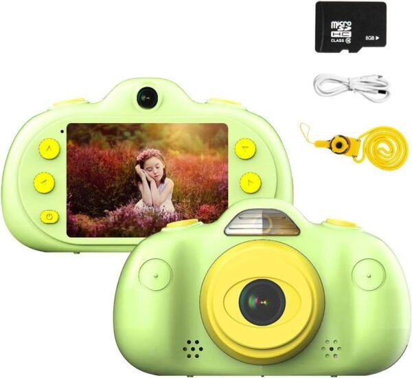 Shockproof Kids Camera Rechargeable 8MP Digital Camera for Kids Camcorder with 8G