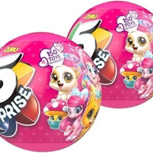 ZURU 5 Surprise Pink Mystery Capsule Surprise Miniature Toy Mystery Ball 2-Pack