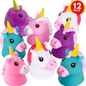 ArtCreativity Unicorn Water Squirt Toys for Kids, Pack of 12, Unicorn Birthday