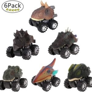 LTCtoy Dinosaur Toys Boys - Pull Back Dinosaur Cars 6 Pack,Animals Dino