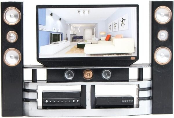 E-TING Dollhouse Furniture Accessories Playset for Girl Dolls Hi-Fi TV Cabinet Set