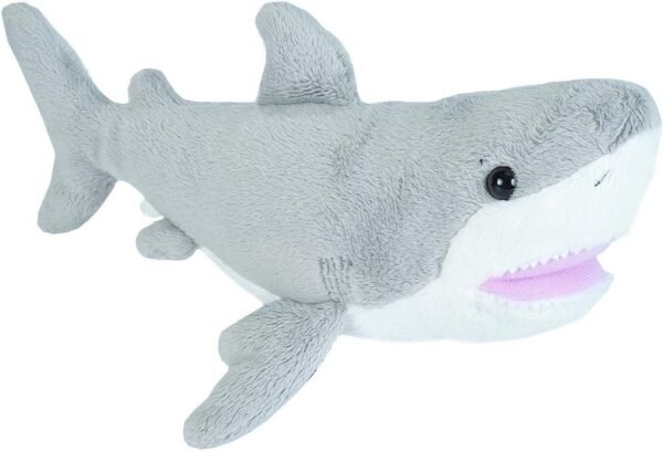 Wild Republic Great White Shark plush, Stuffed Animal, Plush Toy, Gifts for