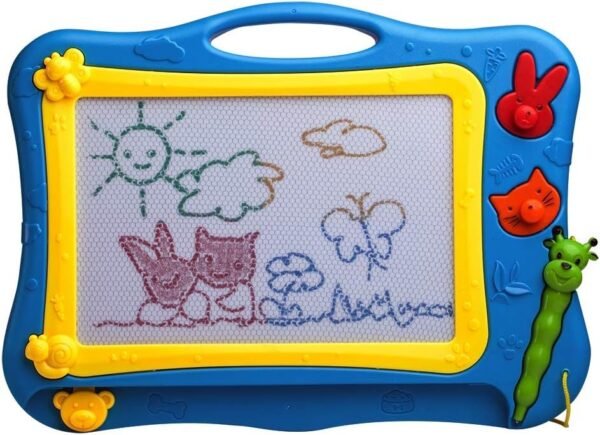 ikidsislands IKS77B Travel Size Color Magnetic Drawing Board for Kids, Doodle Board