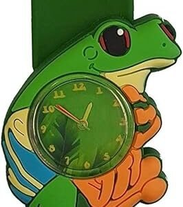 Wild Republic Frog, Slap Bracelets for Kids, Watch, Educational Toys, 9