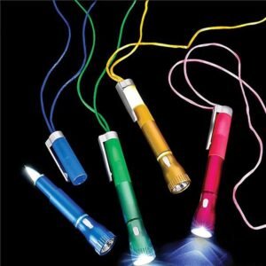 Kicko Light-Up Pen with Necklace - a Flashlight and Pen with Strings