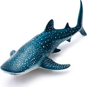 RECUR Toys 12 Whale Shark Figure Toys, Soft Hand-Painted Skin Texture Ocean