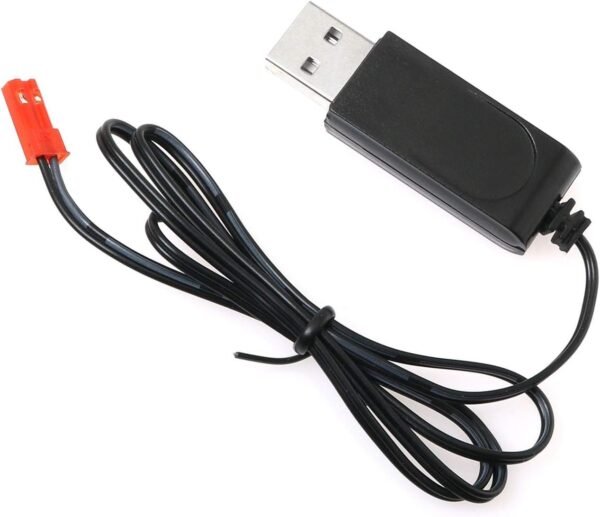 Maxmoral 3.7V USB Charging Cable JST Plug Lithium Battery Charger for RC