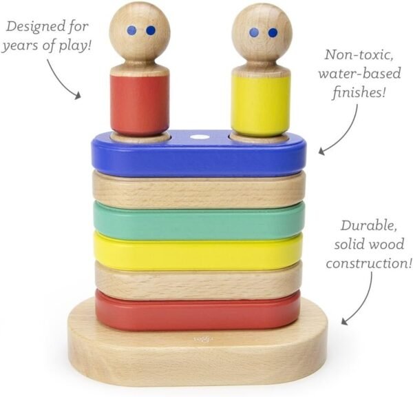 11 Piece Tegu Magnetic Floating Stacker Building Block Set, Big Top