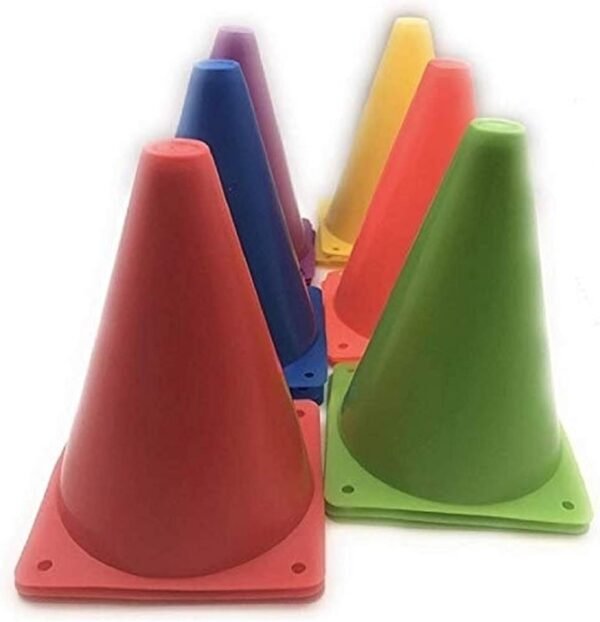 18 Piece Plastic Traffic Cones with Carry On Bag for Construction Theme,Party,Sport