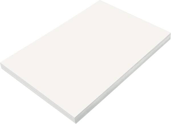 SunWorks Construction Paper, White, 12 x 18, 100 Sheets Kit