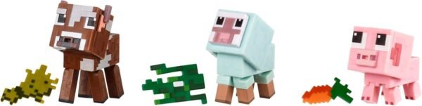 Minecraft Comic Mode Baby Animals 3-Pack Kit Toy Fun Kids