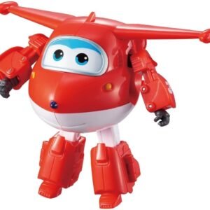 Super Wings US710210 - Transforming Jett Toy Figure, Plane, Bot, 5 Scale,