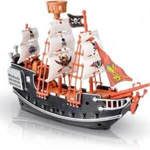 ArtCreativity 10 Inch Pirate Boat - Detailed Pirate Ship Playset - Fun