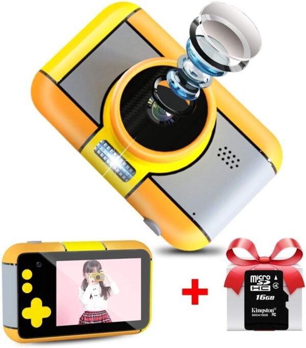 WUBUMIM Kids Digital Video Camera Best Birthday Gifts for Girls Age 3-7