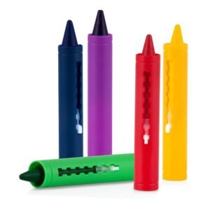 Nuby 5-Pack Easy Clean Bath Time Crayons Kit Toy Fun