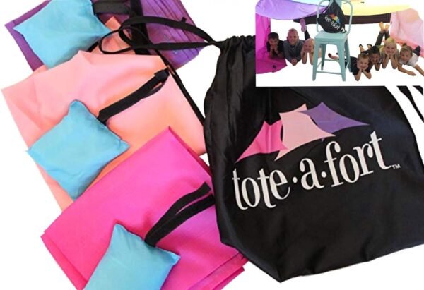 TOTE A FORT Blanket Fort Kit for Kids, The Original, Kids Fort,