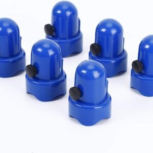 ZIZILAND 1.5 Diameter Trampoline Enclosure Pole Cap with Screw Thumb, 6 Pieces,