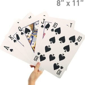 EasyGoProducts Giant Playing Cards - Novelty Jumbo Cards for Kids, Teens or