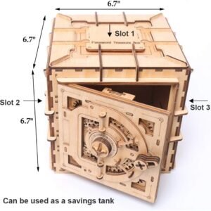 YOFIT Mechanical Models,3D Wooden Puzzle,Model Safe Kit,Mechanical 3D Safe Kit
