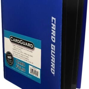 CardGuard Trading Card Pro-Folio, 9-Pocket Side-Loading Pages, Holds 360 Cards, Blue