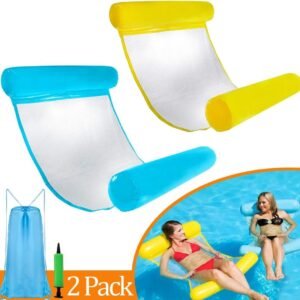 2 Pack Pool Floats for Adults, Adult Water Float, 4 in 1