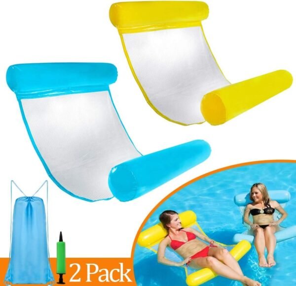 2 Pack Pool Floats for Adults, Adult Water Float, 4 in 1