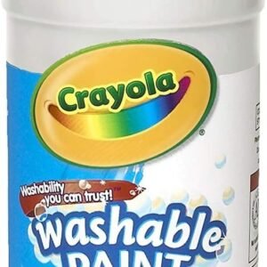 Crayola Washable Paint, White Art Tools, Plastic Squeeze Bottle, Bright, Bold Color,