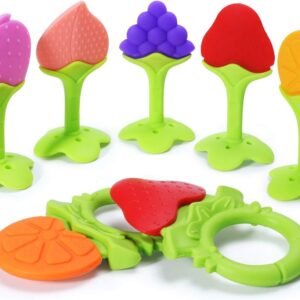 bumblebee Baby Teether Toys Silicone Teething Toys Fruit Shape Freezer Safe for
