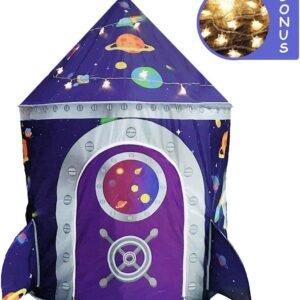 LOJETON Rocket Ship Play Tent - Premium Space Castle Pop Up Kids