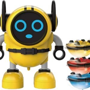 SPACE LION Spinning Top, Toys-Spin Tops, Multi-Function Mini Robot Toys, Pull Back