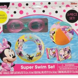 What Kids Want Disney Jr. Minnie Bowtique Super 5Piece Swim Set Goggles