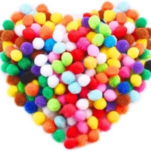 Yecho Premium 300 PCS 1 Inch Assorted Pom Poms, Craft Pom Pom