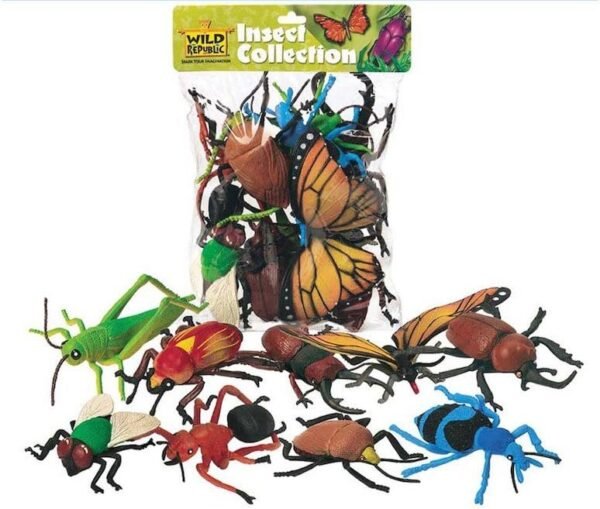 Wild Republic Insect Polybag, Kids Gifts, Educational Toy, Party Favors, 10 Pieces
