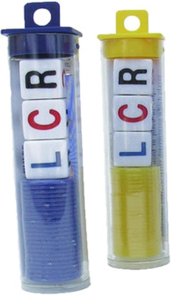 LCR - Left Center Right Dice Game - 2 Sets - Assorted
