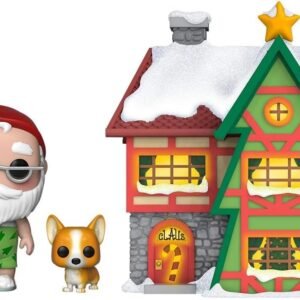 Funko 44423 POP. Town Holiday-Santas House w/Santa & Nutmeg Collectible Figure, Multicolour,