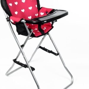 The New York Doll Collection A166 18 Doll High Chair, Pink
