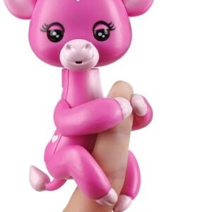 WowWee Fingerlings Baby Giraffe - Meadow Pink - Friendly Interactive Toy