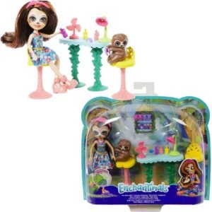 Enchantimals Slow-Down Salon & Sela Sloth Doll Kit Toy Fun