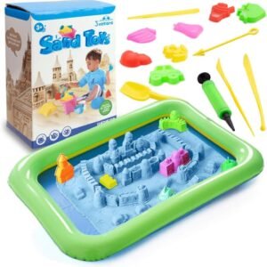 3 otters Play Sand and Sand Molds Kit, 4 Lbs Magic Sand