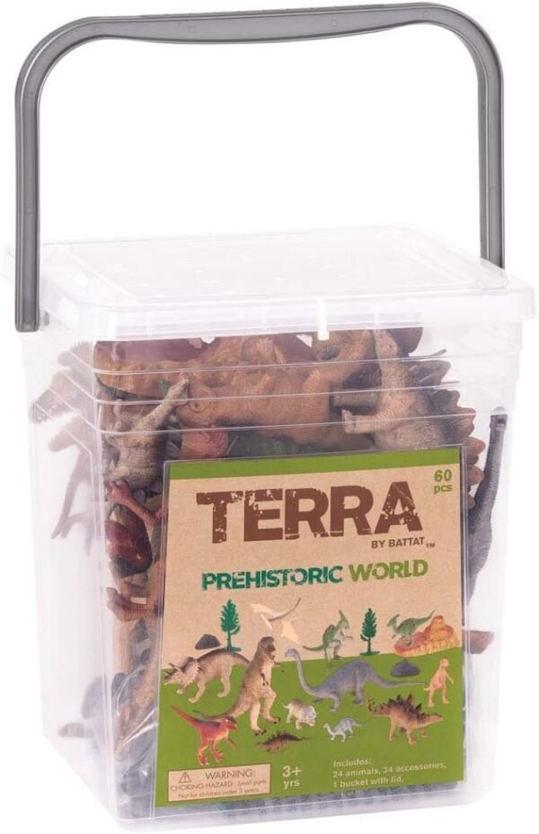 Terra by Battat Prehistoric World Assorted Miniature Dinosaur Toys & Accessories for