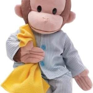 GUND Curious George Pajamas Monkey Stuffed Animal Plush, 16 Kit