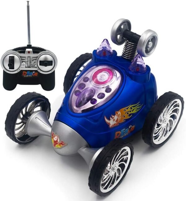 Lovstory Acrobatic Stunt RC Car Light Up Rechargeable Remote Controlled Four Wheel