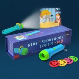 ZCGC Story Projection Torch, Kids Sleep Stories, Flashlight Luminous Toy, Animal Slide