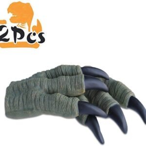 Zokomart Childrens Day Gift Dinosaur Claws Toys 2PCS Roft Rubber Realistic Velociraptor
