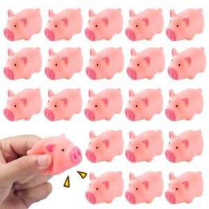 POPLAY Rubber Pig Baby Bath Toy for Kid,20 PCS Kit