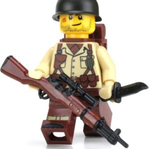 Battle Brick US Army Soldier WW2 SKU57 Custom Minifigure Kit