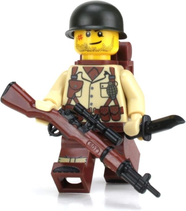 Battle Brick US Army Soldier WW2 SKU57 Custom Minifigure Kit