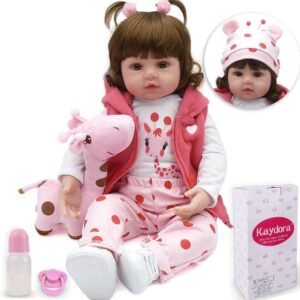 Kaydora Reborn Baby Doll Girl, 16 inch Soft Weighted Body, Cute Lifelike