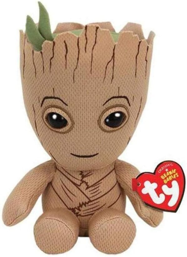 Ty 41215 Groot-Marvel-Beanie, Multicolored Kit Toy Fun Kids Pack Set