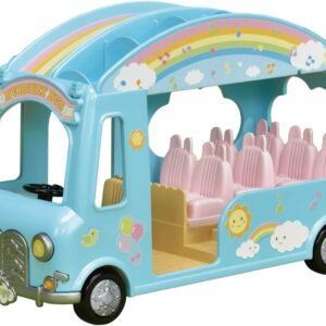 Calico Critters Sunshine Nursery Bus for Dolls, Toy Vehicle seats up to